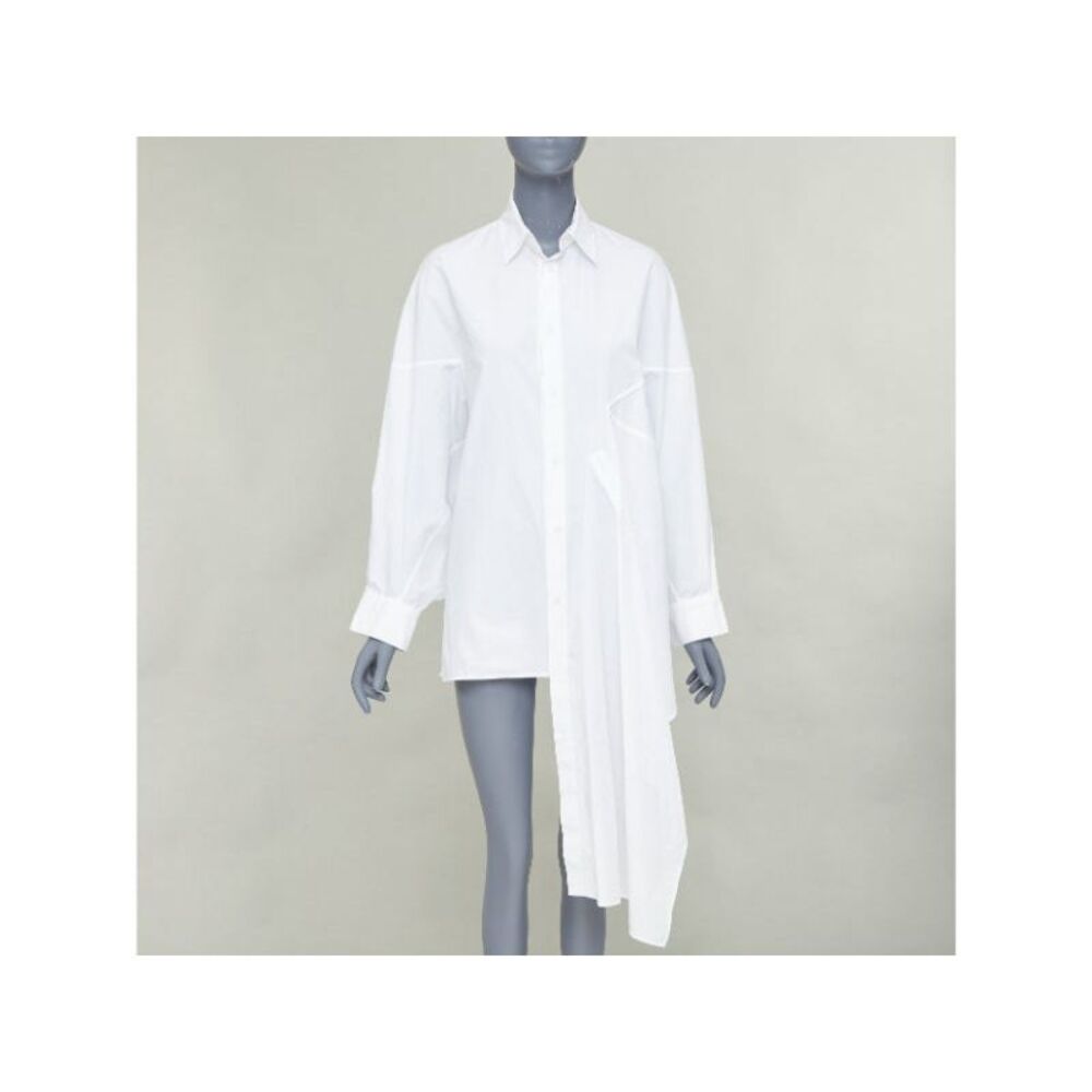 Yohji Yamamoto Cotton Oversized Asymmetric Shirt